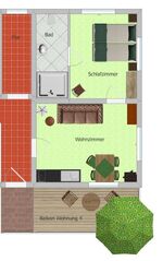 Wohnung Nr. 4 Grundriss Wohnung Nr. 4 Grundriss