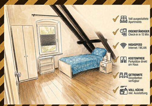 Ernas Gästehaus · Zimmer für Handwerker und Monteure MG22 Ernas Gästehaus · Zimmer für Handwerker und Monteure MG22