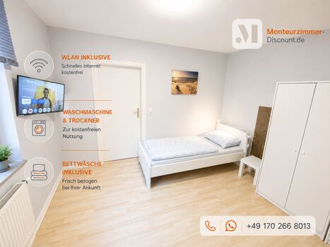 3x Einzelzimmer | 3x Smart TV | Küche | Internet 3x Einzelzimmer | 3x Smart TV | Küche | Internet