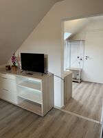 6: großes Studio Apartment: TV & Schreibtisch 6: großes Studio Apartment: TV & Schreibtisch