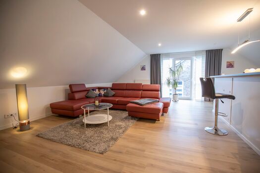 Wohnzimmer mit Schlafsofa Wohnzimmer mit Schlafsofa