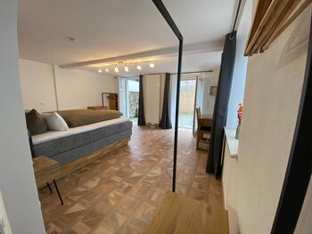 Schlafzimmer mit Zugang zur Terrasse Schlafzimmer mit Zugang zur Terrasse