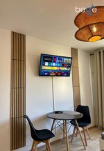 Schlafzimmer 3 mit zwei Einzelbetten, Sitzecke und Smart TV Schlafzimmer 3 mit zwei Einzelbetten, Sitzecke und Smart TV