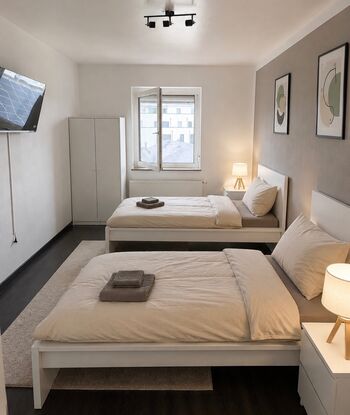 Moderne Monteurwohnung in TOP-Lage Paderborn - Einzelbetten Bild 1 Moderne Monteurwohnung in TOP-Lage Paderborn - Einzelbetten Bild 1