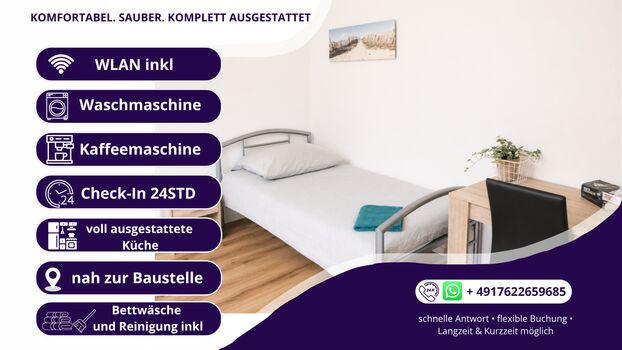 Schöne Monteur-Zimmer in Kelsterbach Schöne Monteur-Zimmer in Kelsterbach