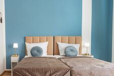 Boxspringbett zusammengesteckt als Doppelbett. Boxspringbett zusammengesteckt als Doppelbett.
