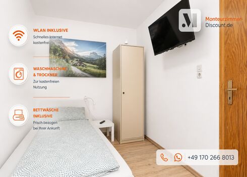 Kassel | Zentrale Lage | 4x Einzel-/ Doppelzimmer | TV | Küche | WLan Bild 1 Kassel | Zentrale Lage | 4x Einzel-/ Doppelzimmer | TV | Küche | WLan Bild 1
