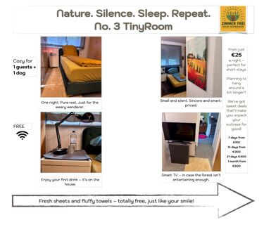 Room 3: max. 1 Person Room 3: max. 1 Person