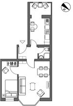 Grundriss 2-Zimmer-Wohnung Grundriss 2-Zimmer-Wohnung