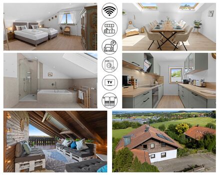 FeWo ALPEN.glück | 100m² | Balkon | 🅿️ | max 6 Personen FeWo ALPEN.glück | 100m² | Balkon | 🅿️ | max 6 Personen