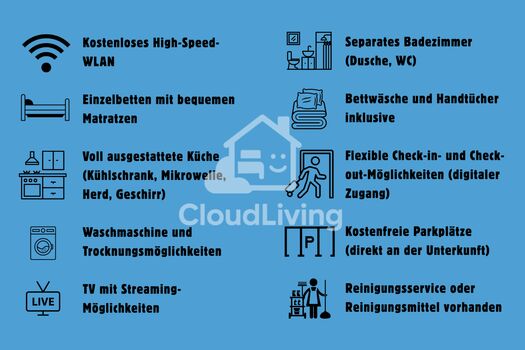 DO9 / CloudLiving Moderne Unterkunft mit WLAN, Küche, Parkplatz Bild 4 DO9 / CloudLiving Moderne Unterkunft mit WLAN, Küche, Parkplatz Bild 4