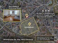 Kurzzeitmiete in Rostock Zentrum, Möblierte Wohnung, 3 Pers Bild 3 Kurzzeitmiete in Rostock Zentrum, Möblierte Wohnung, 3 Pers Bild 3