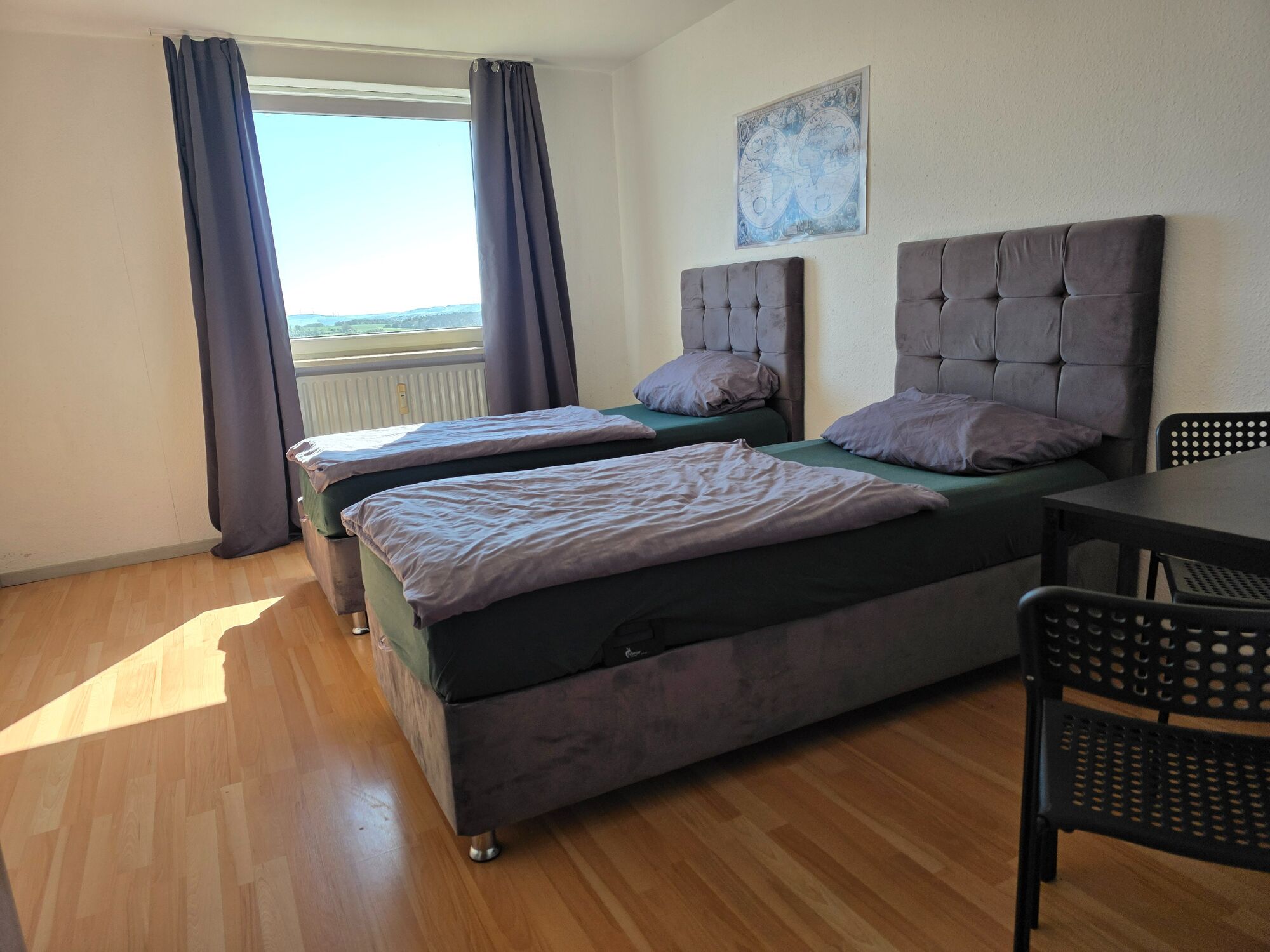 1. Schlafzimmer mit zwei Einzelbetten 1. Schlafzimmer mit zwei Einzelbetten