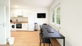 Einzelbetten, WLAN, Küche, Parkplatz, TV - ganze Wohnung Bild 5