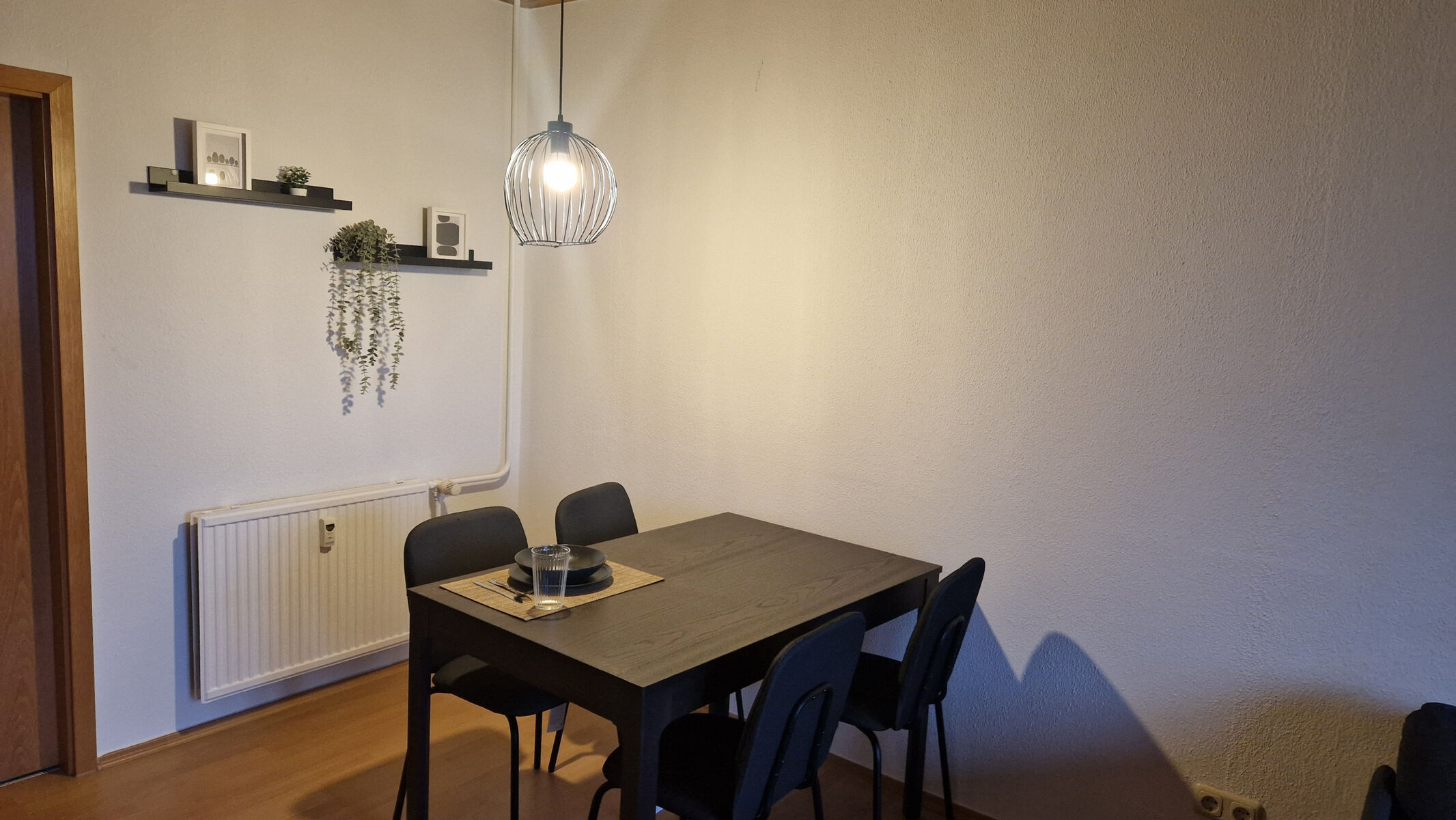 Essbereich im Wohnzimmer