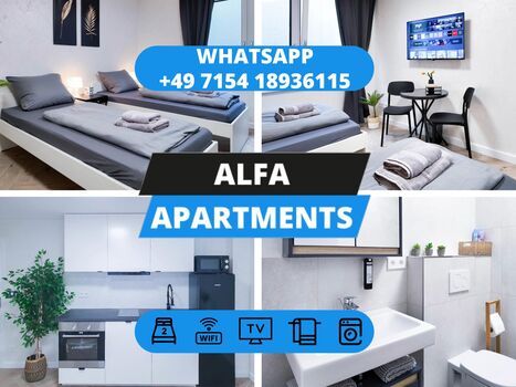 ALFA APARTMENTS / Stuttgart Bosch/Porsche - SOFORT VERFÜGBAR