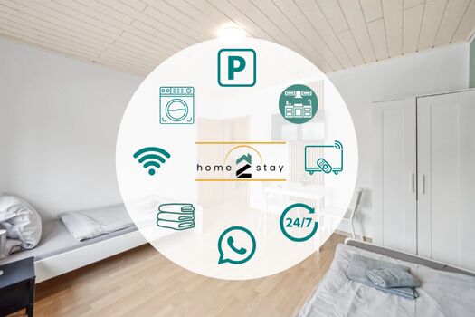 GÜNSTIGE Monteur Wohnungen Hanau WiFi, Smart TV, Parken Bild 1