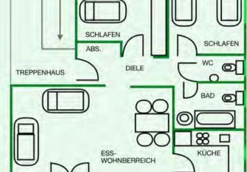 3 Zimmer (4 Pers), voll ausgestattet, Verdistraße (Garage) Zdjęcie 2