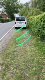 Parkplatz grün markiert