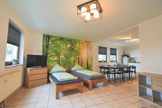 Wohn / Schlafbereich mit 5 Betten