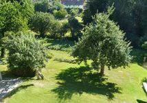 Blick aus den Schlafzimmer in unseren Garten