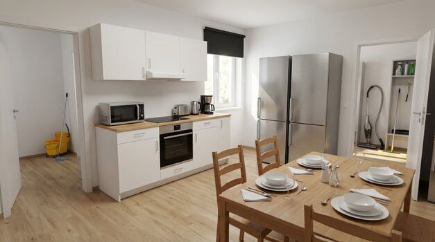 MH20 / TOMASZ-LIVING in OBERHAUSEN - Mikrowelle + Kaffeemasc Bild 5