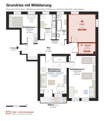 Zentrale Unterkunft in Berlin für Pendler & Handwerker – 3 Zimmer & WLAN Bild 2