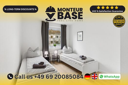 MONTEUR BASE - Unterkunft für 2-7 Personen in Frankfurt Main