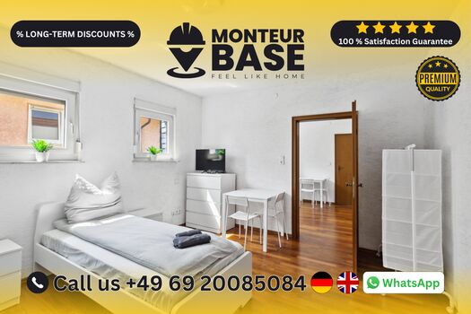 MONTEUR BASE - Unterkunft für 2-7 Personen in Hanau