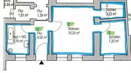 Grundriss Wohnung 2