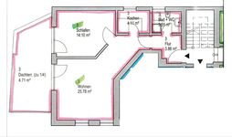 Grundriss Apartment 3