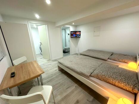 1,5 Zimmer Wohnung, für 2 Personen Einzelbetten (Nr. 1)