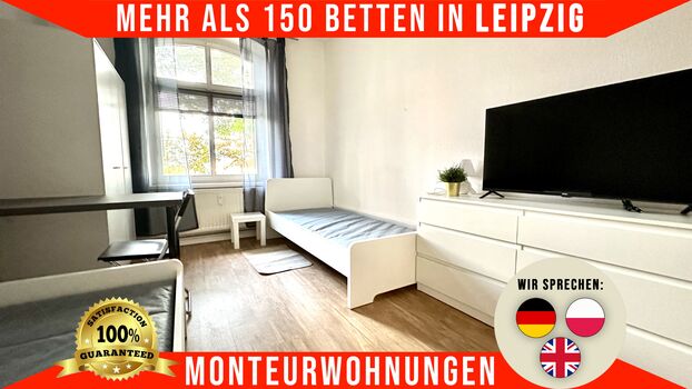 **Über 150 Betten** Die besten Monteurwohnungen in Leipzig!