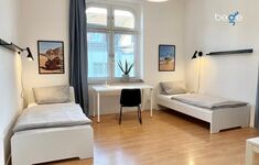 Schlafzimmer 2 mit zwei Einzelbetten