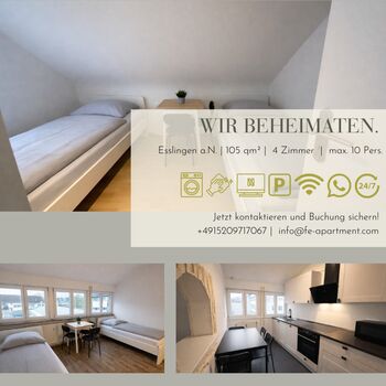 F&E // Moderne Monteurwohnung in Esslingen a.N. direkt an B10 Bild 1