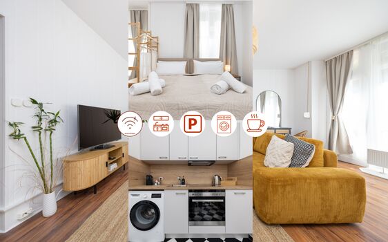 90m², 6 Single Beds, Kitchen, Washer, PayTV, Coffee, Fast Internet