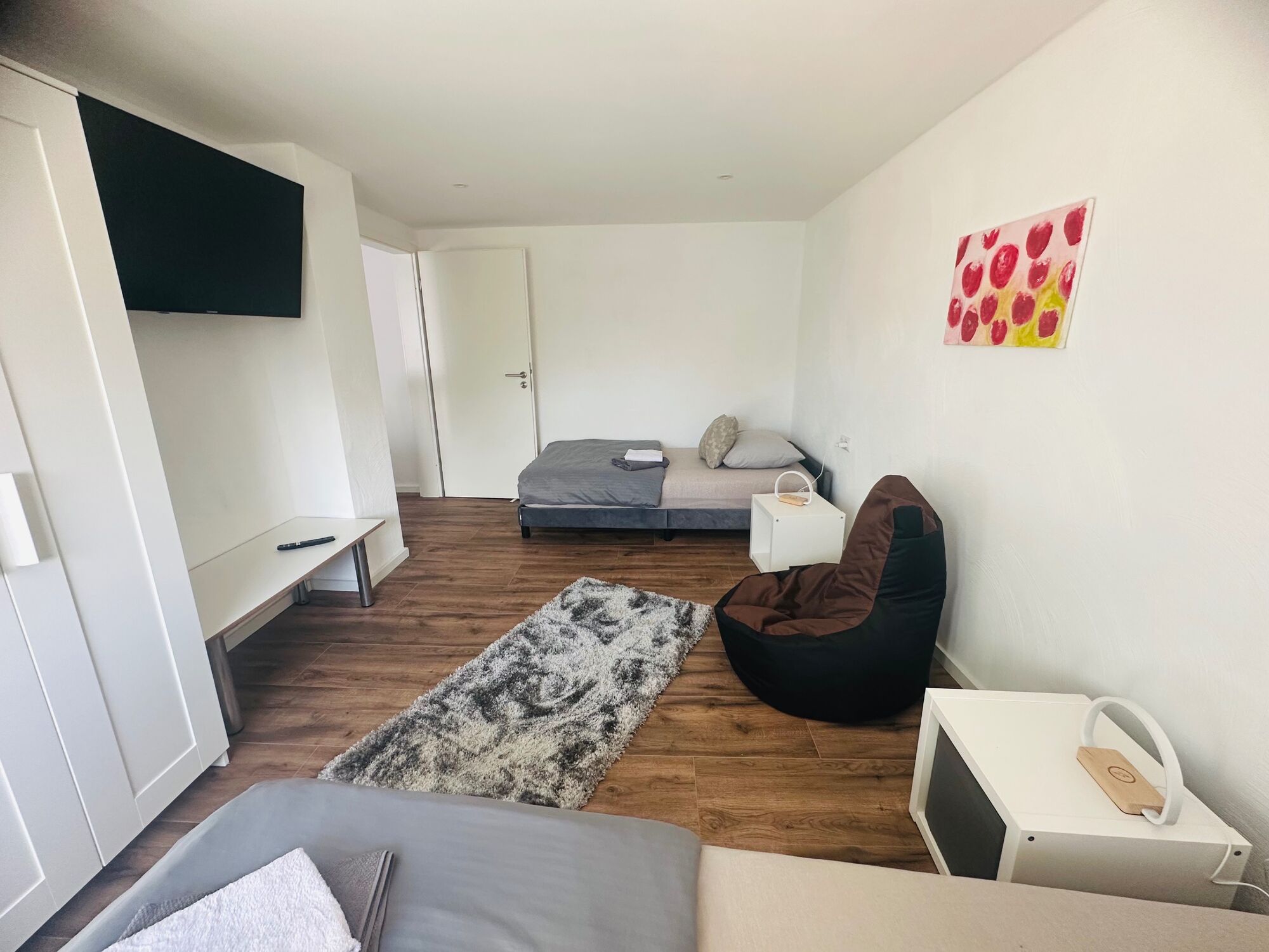 Schlafzimmer mit 2 Einzelbetten