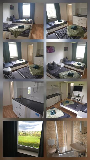 Monteurunterkunft mit Einzel- und Doppelzimmern, eigenem Bad/WC und Küch Bild 2