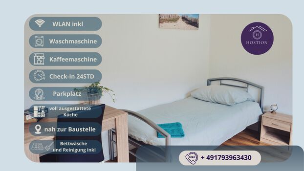 Schöne Monteur-Zimmer in Kelsterbach Zdjęcie 1