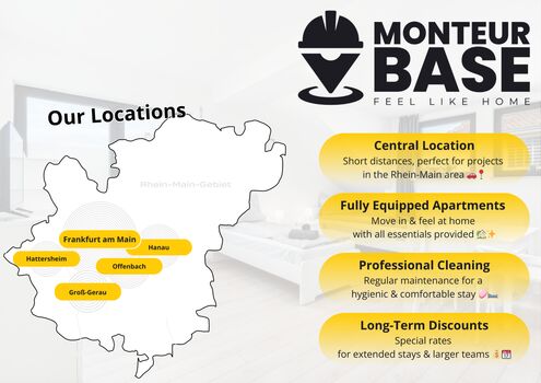 MONTEUR BASE - Unterkunft für 2-50 Personen in Hanau Bild 5