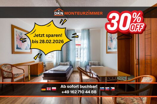 DKN | Ihre Monteurzimmer-Lösung in Merseburg | Sofort frei