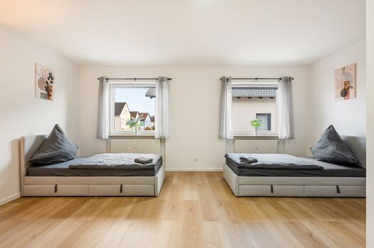 Apartment 5: Einzelbetten 100 × 200 cm, zusammenschiebbar