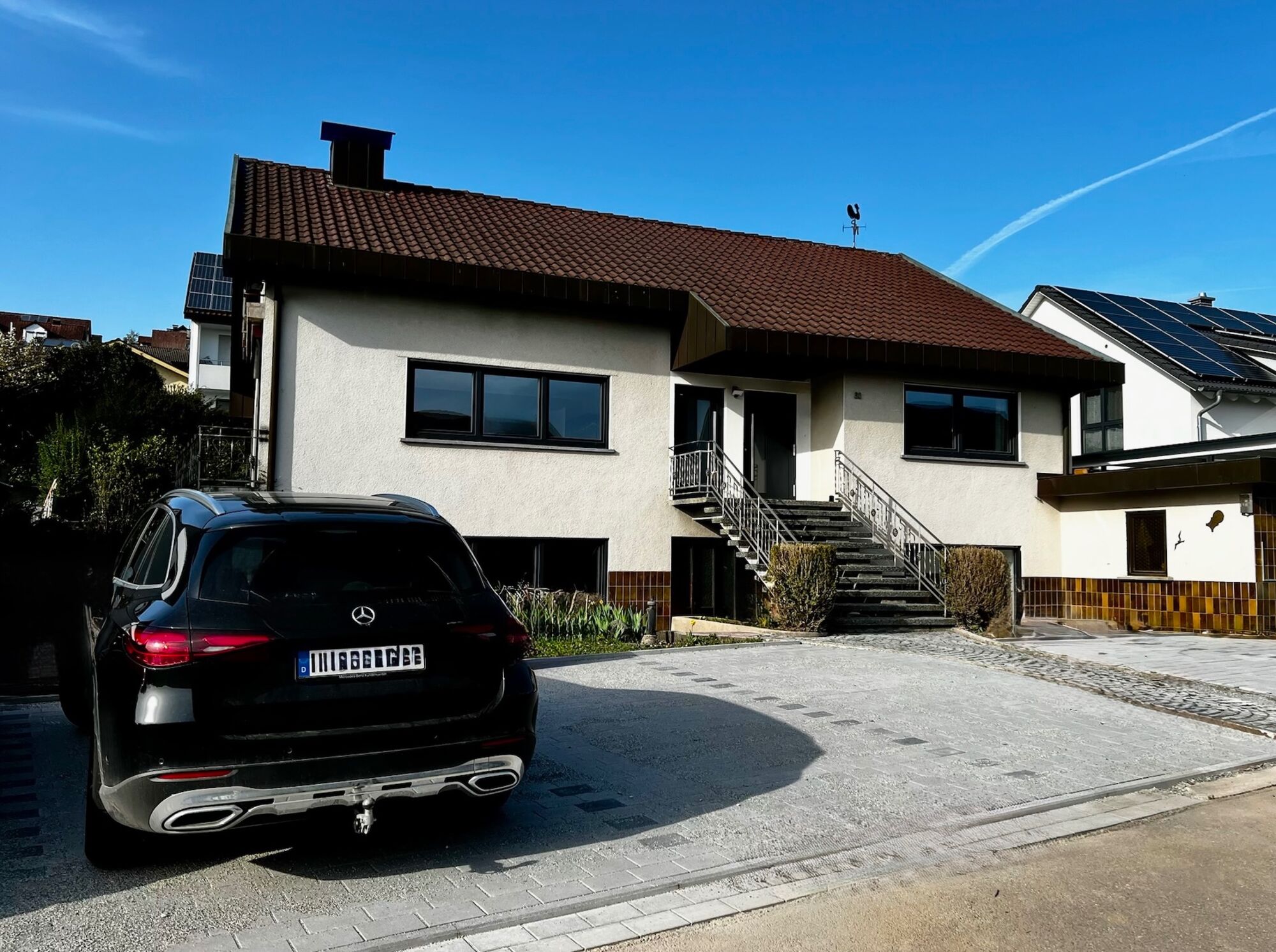 Outside view with parking lot