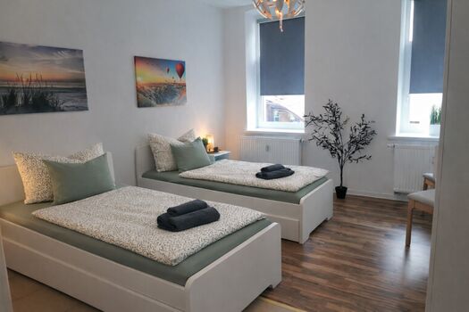 Schlafraum 1 mit 2 Einzelbetten