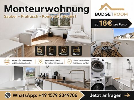 👍 Monteurswohnung zum Wohlfühlen in Bochum 👍
