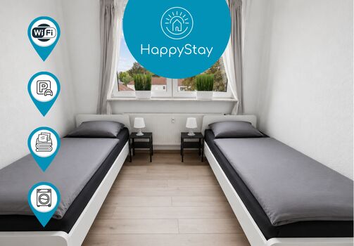 HappyStay bietet komfortable Unterkünfte für Handwerker und Monteure, abgestimmt auf ihre Bedürfnisse im Arbeitsalltag.