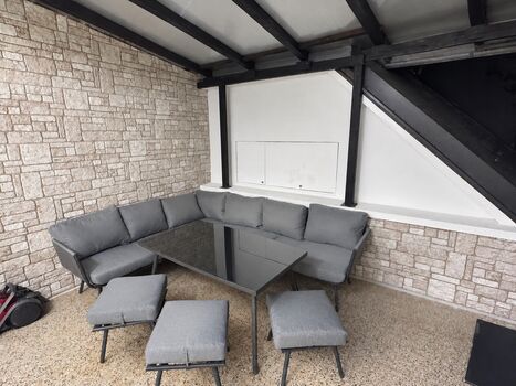 Überdachte Terrasse