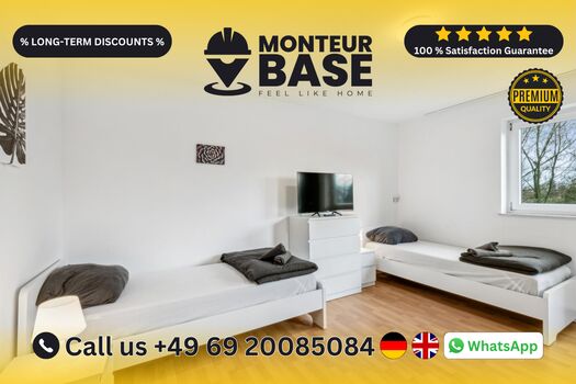 MONTEUR BASE - Unterkunft für 2-7 Personen in Hattersheim