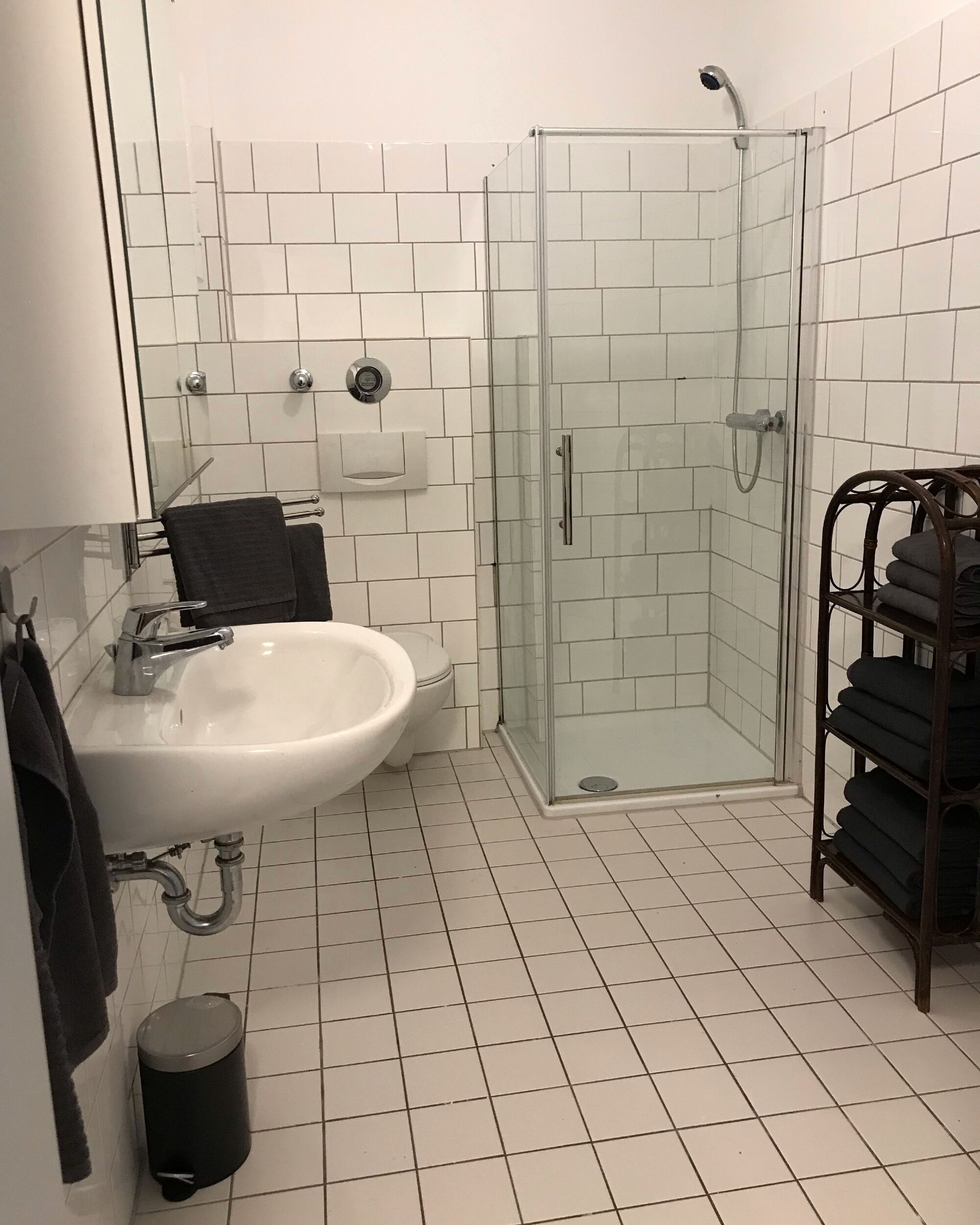 Badezimmer mit Dusche & WC