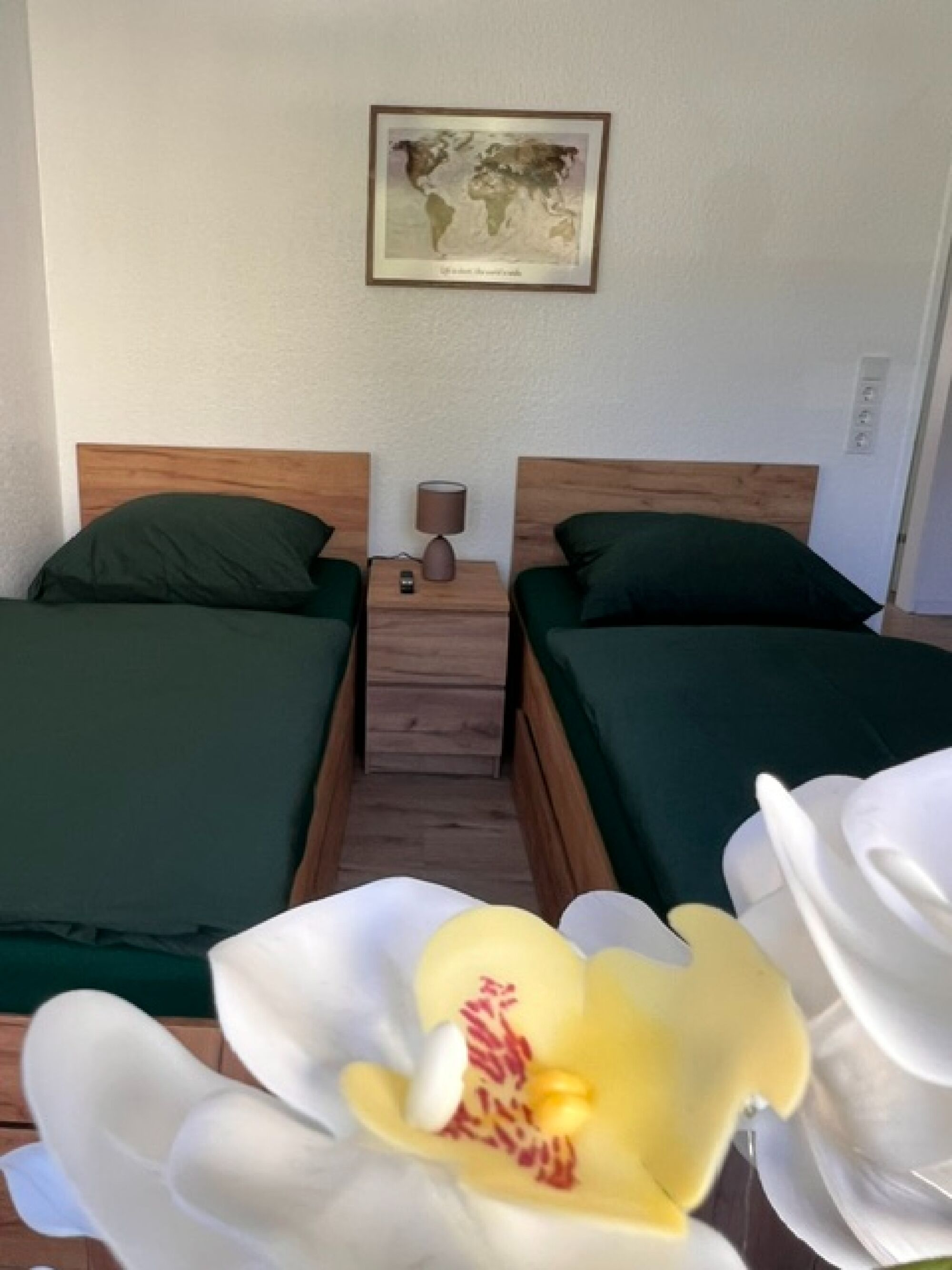Schlafzimmer mit 2 Einzelbetten